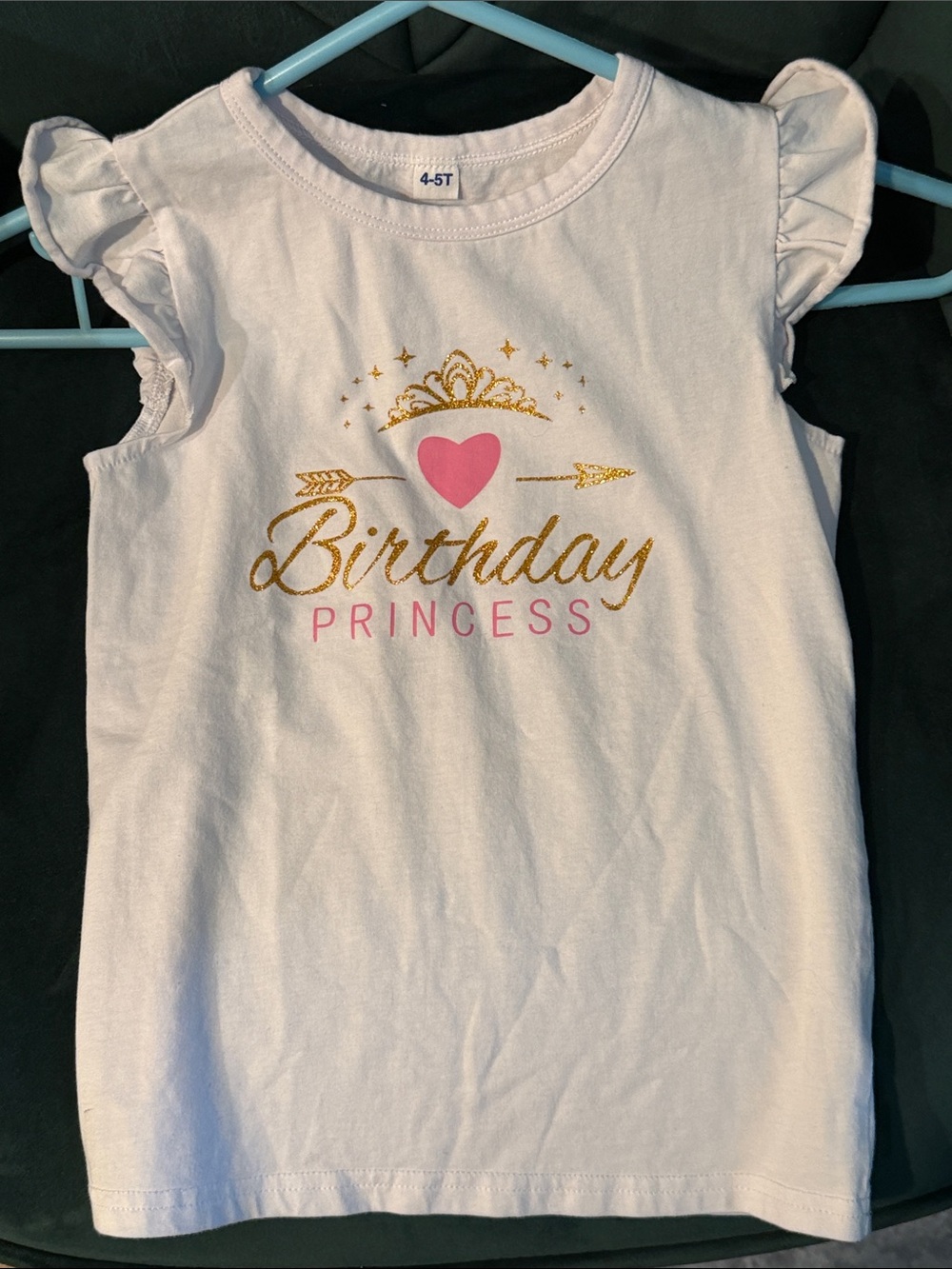 Birthday Princess Girls' Pink & Gold Tee - Brand: